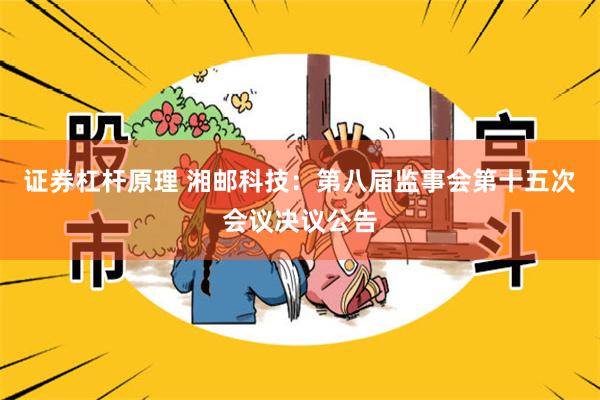 证券杠杆原理 湘邮科技：第八届监事会第十五次会议决议公告