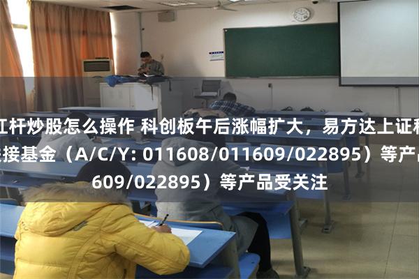 加杠杆炒股怎么操作 科创板午后涨幅扩大，易方达上证科创50ETF联接基金（A/C/Y: 011608/011609/022895）等产品受关注