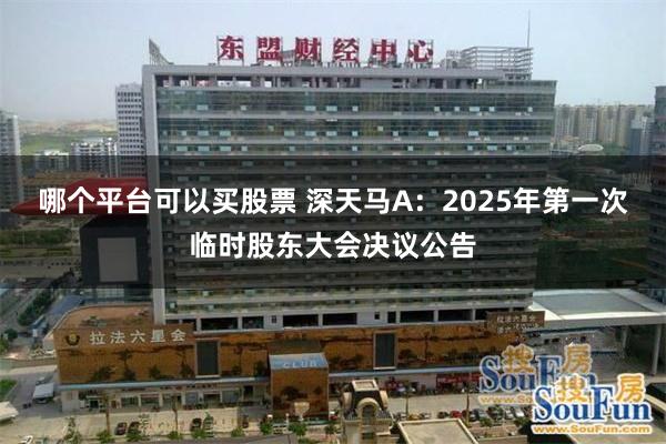 哪个平台可以买股票 深天马A：2025年第一次临时股东大会决议公告
