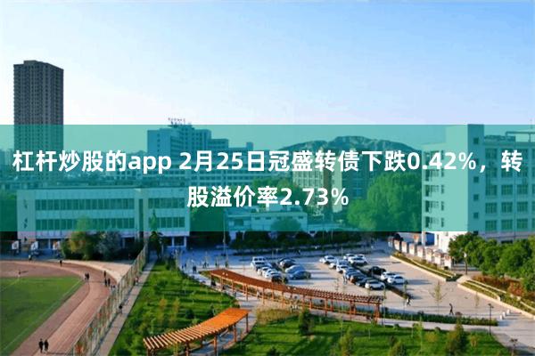 杠杆炒股的app 2月25日冠盛转债下跌0.42%，转股溢价率2.73%