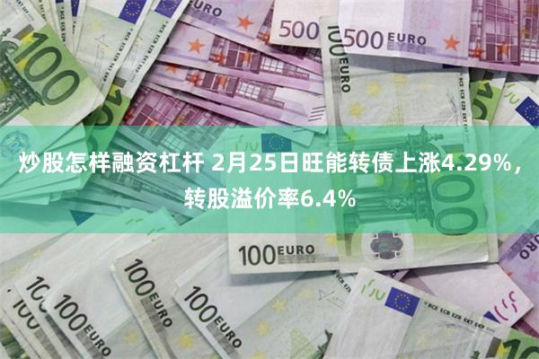 炒股怎样融资杠杆 2月25日旺能转债上涨4.29%，转股溢价率6.4%