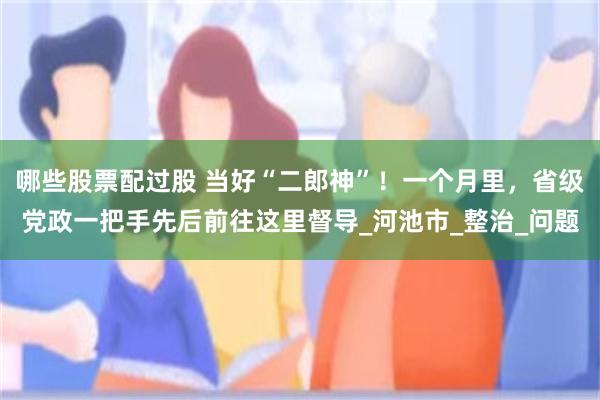 哪些股票配过股 当好“二郎神”！一个月里，省级党政一把手先后前往这里督导_河池市_整治_问题