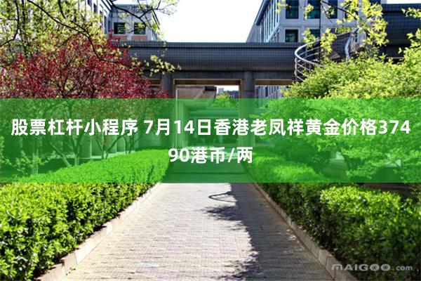 股票杠杆小程序 7月14日香港老凤祥黄金价格37490港币/两