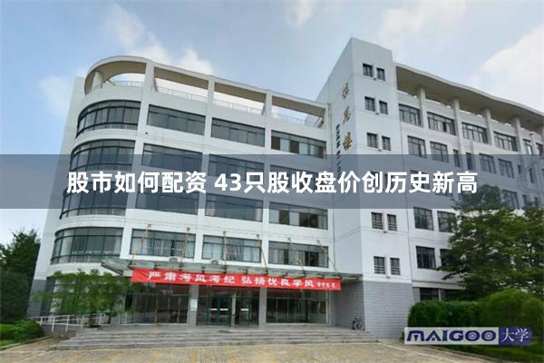 股市如何配资 43只股收盘价创历史新高