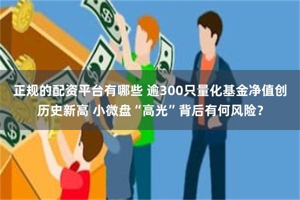 正规的配资平台有哪些 逾300只量化基金净值创历史新高 小微盘“高光”背后有何风险？