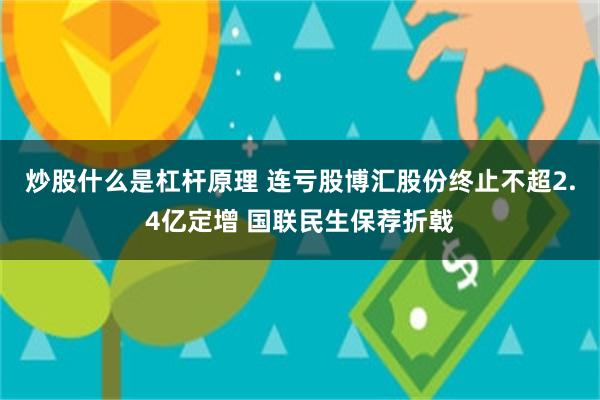 炒股什么是杠杆原理 连亏股博汇股份终止不超2.4亿定增 国联民生保荐折戟