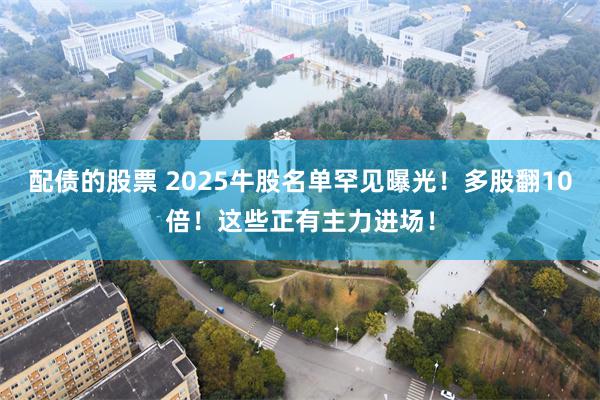 配债的股票 2025牛股名单罕见曝光！多股翻10倍！这些正有主力进场！