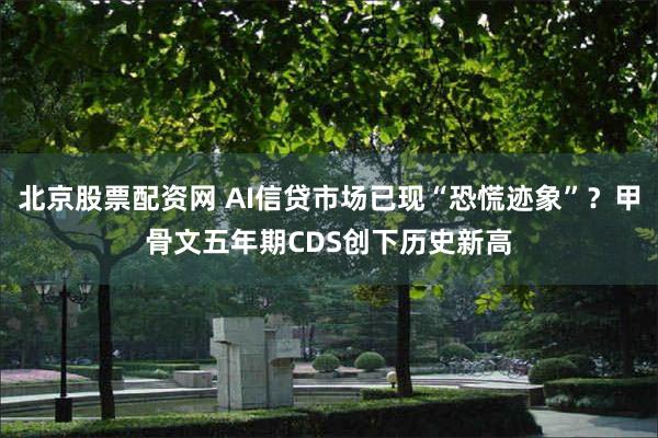 北京股票配资网 AI信贷市场已现“恐慌迹象”？甲骨文五年期CDS创下历史新高
