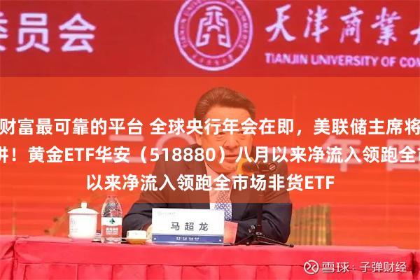 财富最可靠的平台 全球央行年会在即，美联储主席将发表重要演讲！黄金ETF华安（518880）八月以来净流入领跑全市场非货ETF