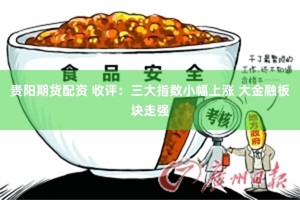 贵阳期货配资 收评：三大指数小幅上涨 大金融板块走强