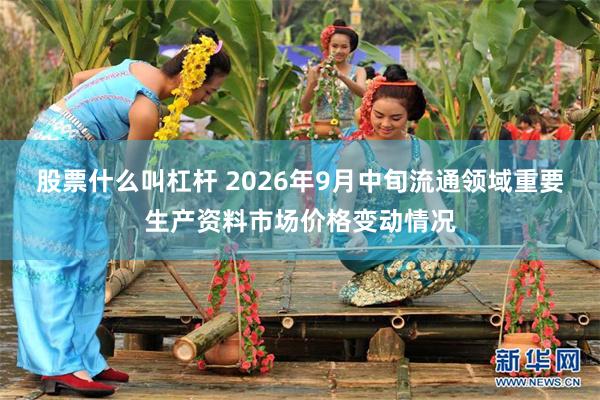 股票什么叫杠杆 2026年9月中旬流通领域重要生产资料市场价格变动情况